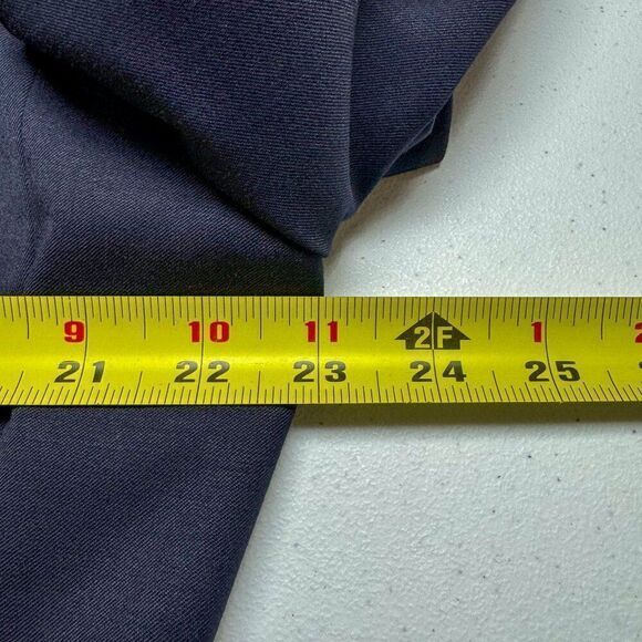 Chaps Blazer Men 44L Blue Wool Suit Jacket Business Casual Wedding Gold Buttons - Picture 11 of 15